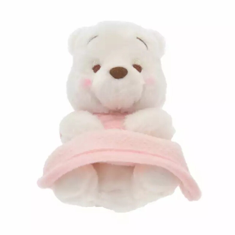东迪23年冬季纯白系列挂件 粉色维尼噗噗 / Winnie the Pooh 2023 Winter Pure White Series Keychain By TDL