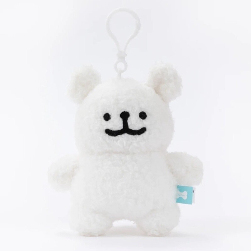 Green Party Maltese Line Puppy Standing Ears Plush Keychain