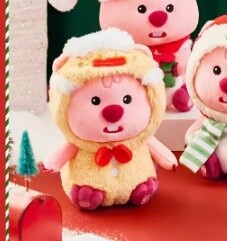 LOOPY中国正版圣诞系列公仔 大号姜饼人 / Loopy Christmas Series Large Gingerbread Plush By THE GREEN PARTY