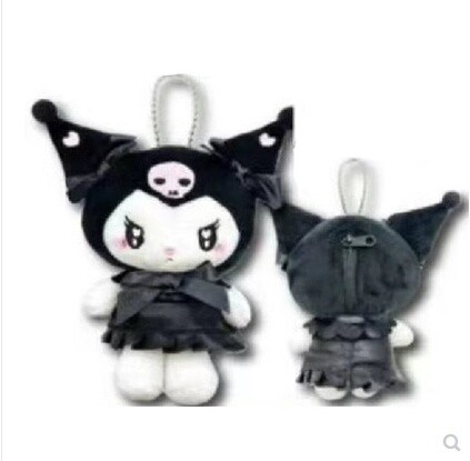 Sanrio Kuromi Uruuru Heart Plush Mascot Pouch