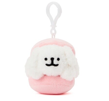 韩国线条小狗 X kako friends联名系列挂件 马卡龙夹心马尔济斯 / Maltese Macaron Keychain By THE GREEN PARTY