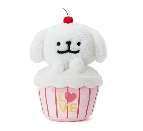 韩国线条小狗 X kako friends联名系列公仔 cupcake马尔济斯