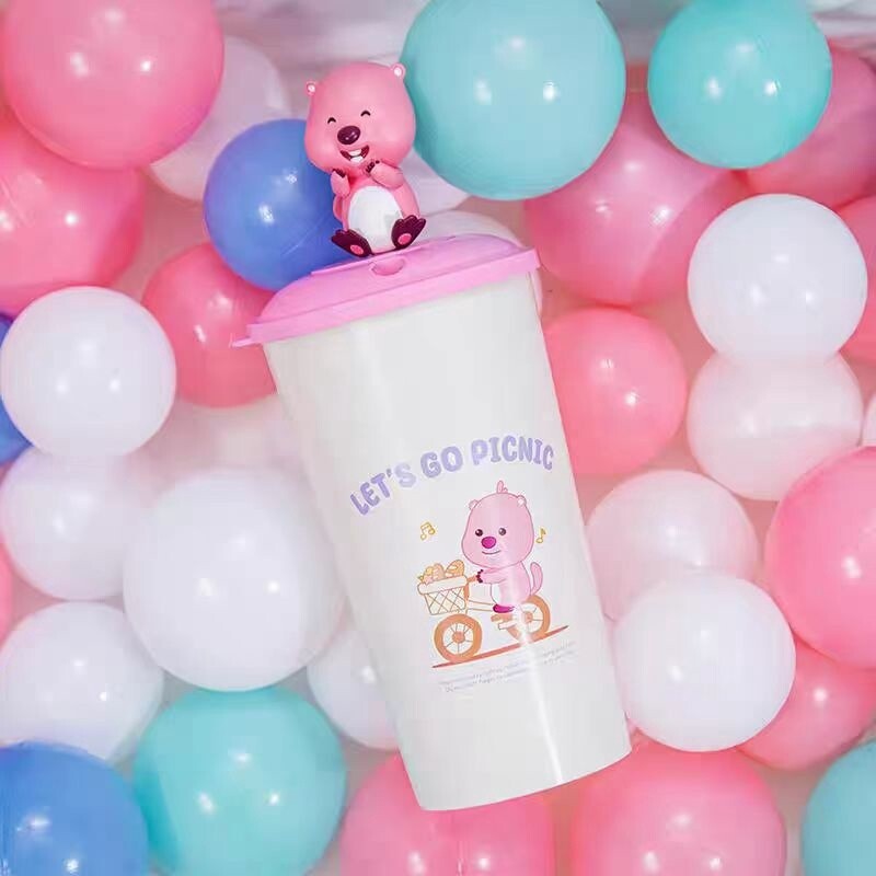 LOOPY大笑公仔杯 / Loopy Straw Cup with Laughing Figure From CHINA