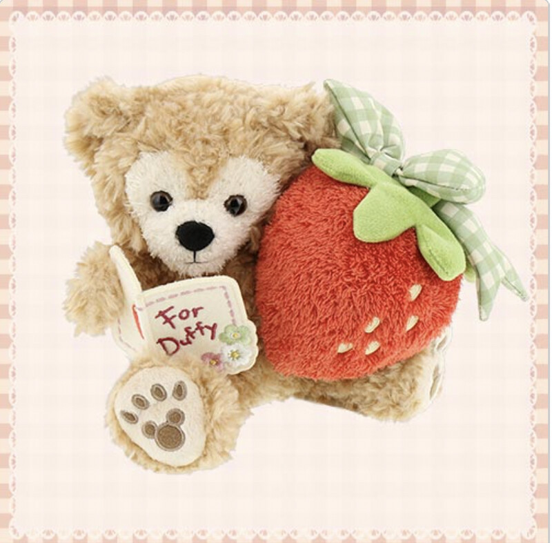 Duffy Valentine's Day Strawberry Plush - Tokyo Disney Resort Exclusive