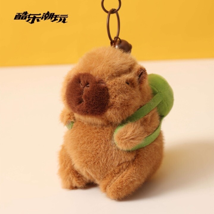 Capybara Frog Backpack Keychain by Green Party