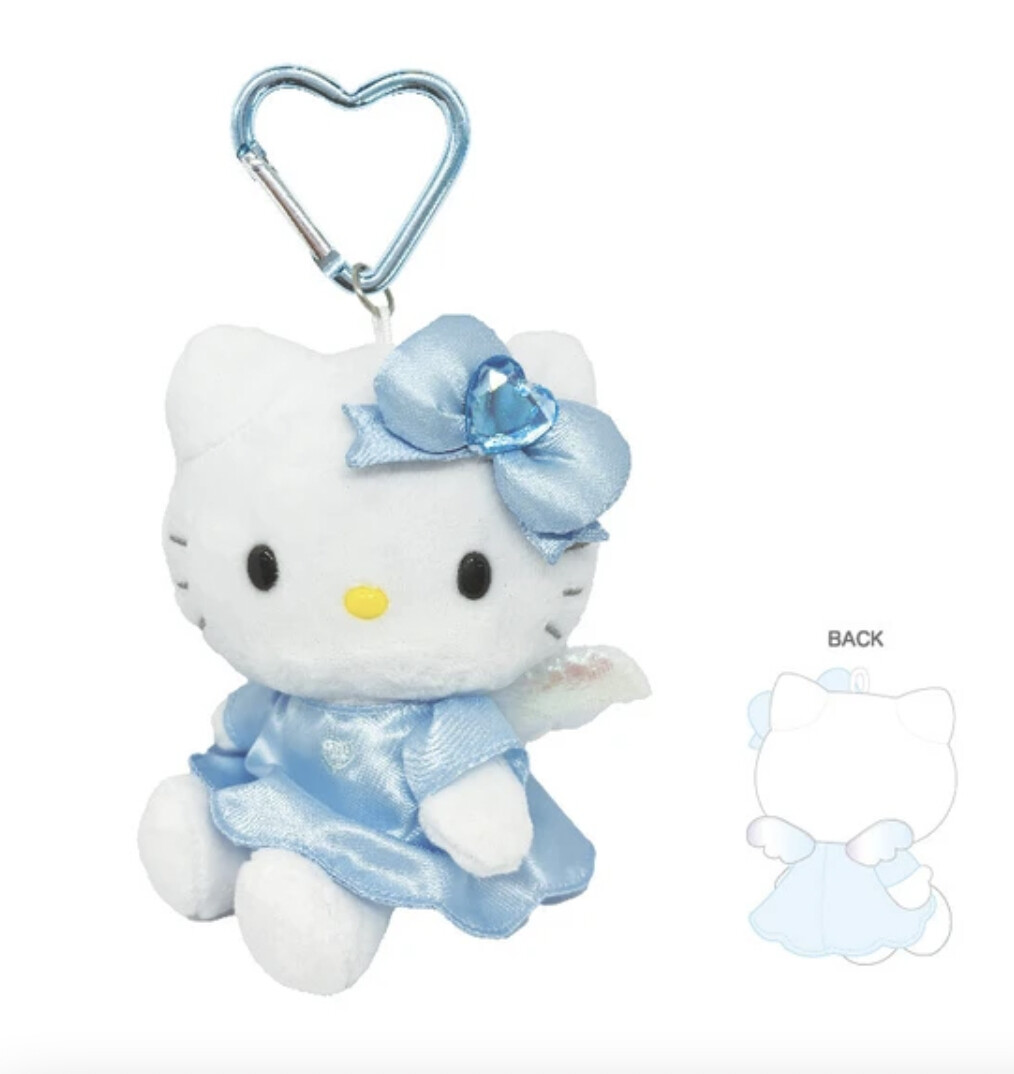 【新品上架】Sanrio三丽鸥爱心翅膀系列 钥匙扣 HelloKitty蓝色