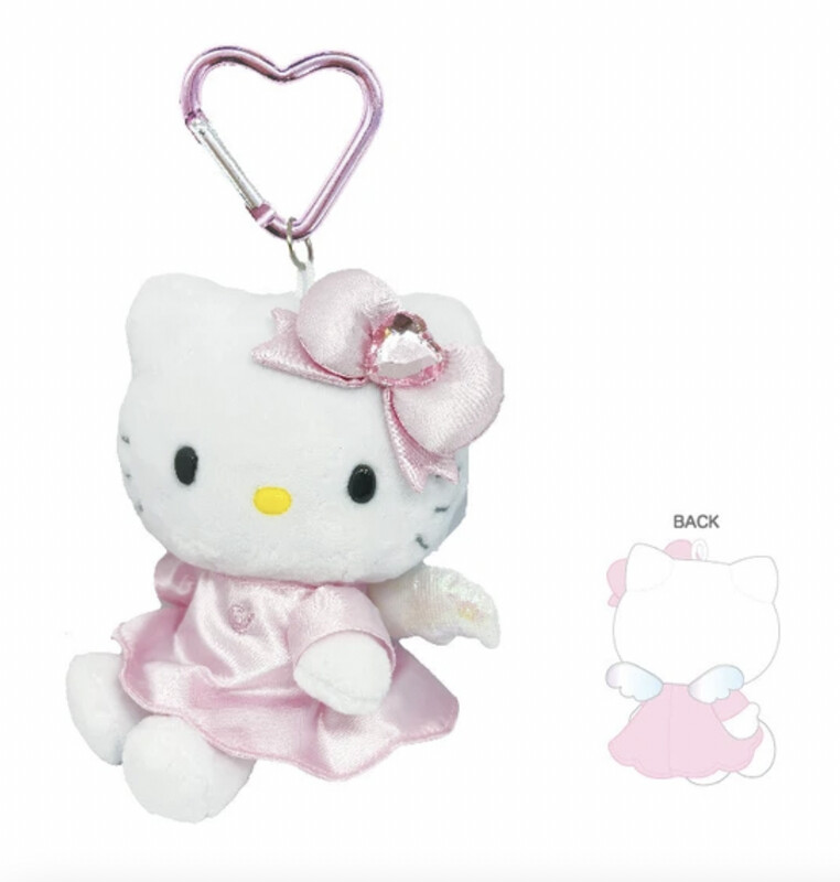 【新品】Sanrio三丽鸥爱心翅膀系列 钥匙扣 HelloKitty粉色