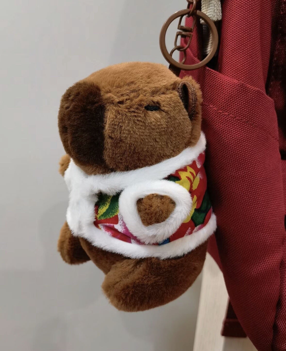 CAPYBARA卡皮巴拉 憨憨水豚挂件 花袄款 / Chinese style Flower Jacket  Keychain By GREEN PARTY