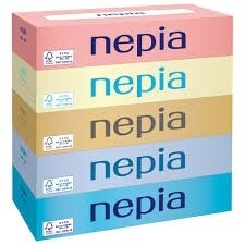 【新品上架】NEPIA五彩抽纸 150抽 5个入 / Nepia Colorful Box Tissues （5 Packs）
