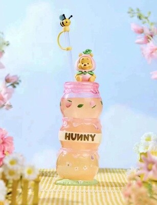 上迪水蜜桃系列小熊维尼吸管杯 / Winnie the Pooh Peach Series Straw Plastic Cup By SDL