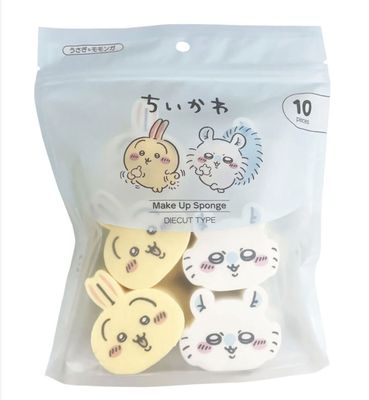【新品】Chiikawa乌萨奇飞鼠粉扑 10枚入 / Usage &amp; Momonga Makeup Sponge 10 Piece Set By CHIIKAWA