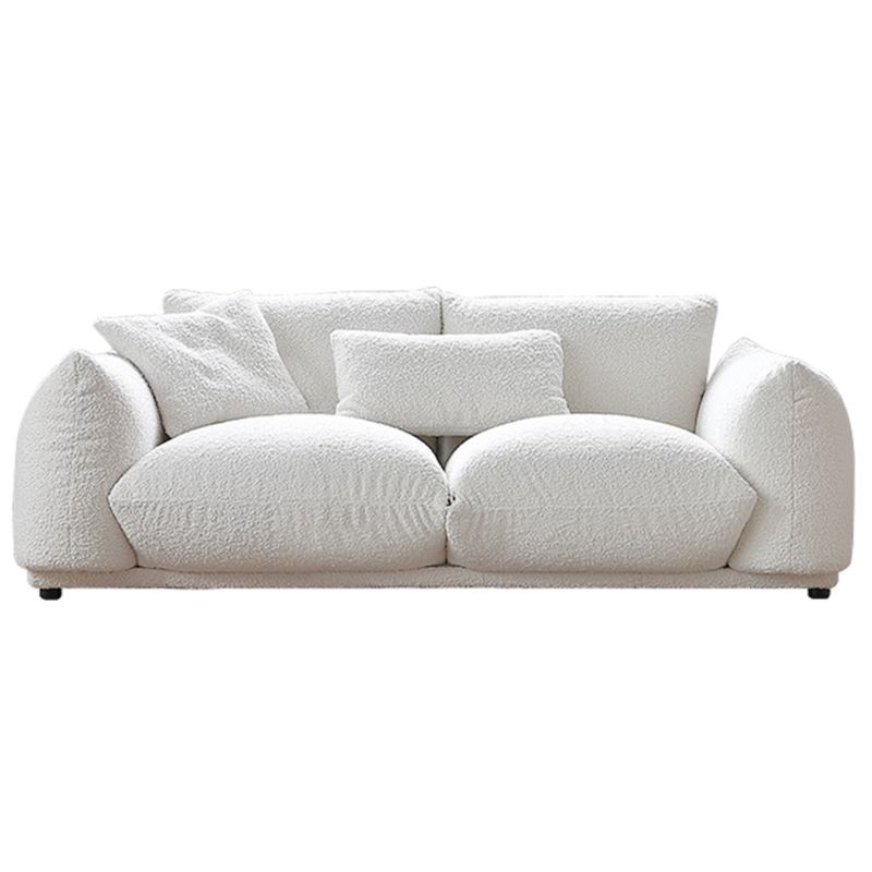 Bread Sofa in 6 Styles - 2.1m &amp; 1.8m, Off-White Sherpa, Suede &amp; Custom Color