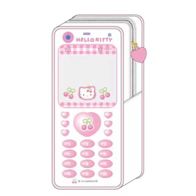 【新品上架】Sanrio三丽鸥90sHello Kitty天使系列 怀旧翻盖手机小包 / Hello Kitty 90s Angel Series Vintage Flip Phone Pouch By SANRIO, colour: 白色 / White