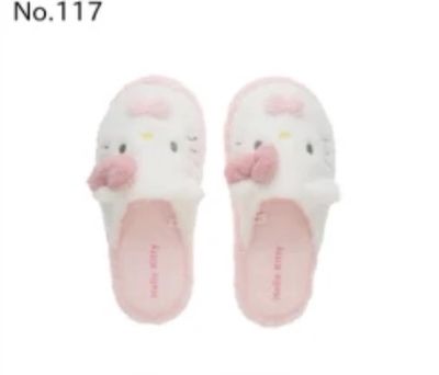 【新品上架】Sanrio三丽鸥冬季毛绒拖鞋 HelloKitty