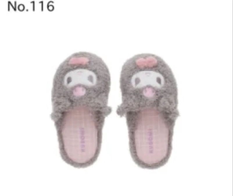 【在途现货】Sanrio三丽鸥冬季毛绒拖鞋 Kuromi / Kuromi Winter Slipper, size: 儿童