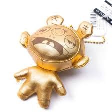 Takashi Murakami Kiki Gold Flower Plush Keychain