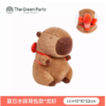 【新品】CAPYBARA卡皮巴拉 憨憨水豚公仔 龙虾背包款小号