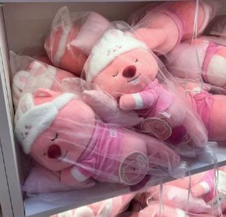 LOOPY中国正版上海快闪店系列公仔  兔子眼罩款 / LOOPY Shanghai Pop-up Store Series Sleeping Bunny Plush By THE GREEN PARTY