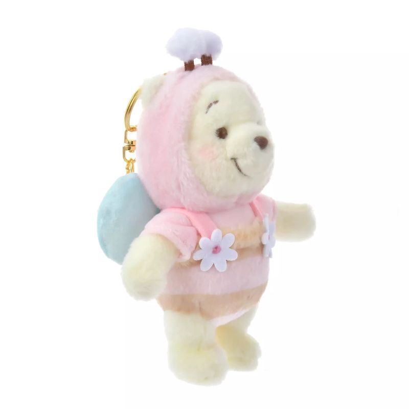 Winnie the Pooh Plush Keychain - Tokyo Disney 2024 Honeybee Series Pink