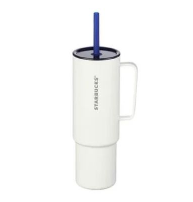 【新品】Starbucks星巴克夏季夜空蓝色系列 大容量吸管杯932ml