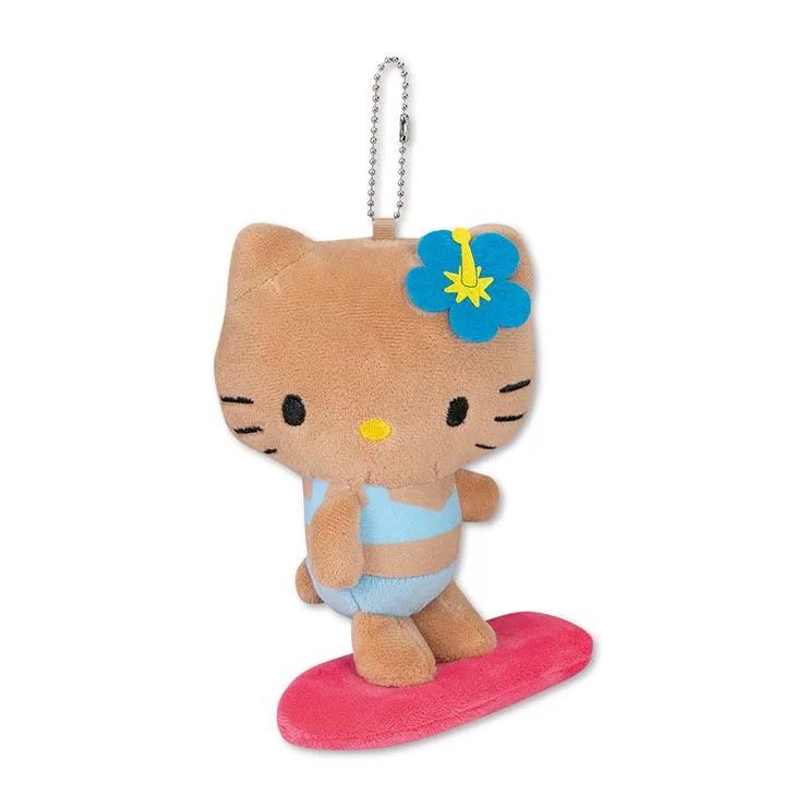 【不保单6月预订】Sanrio三丽鸥 X Avail黑皮HelloKitty挂件 冲浪款