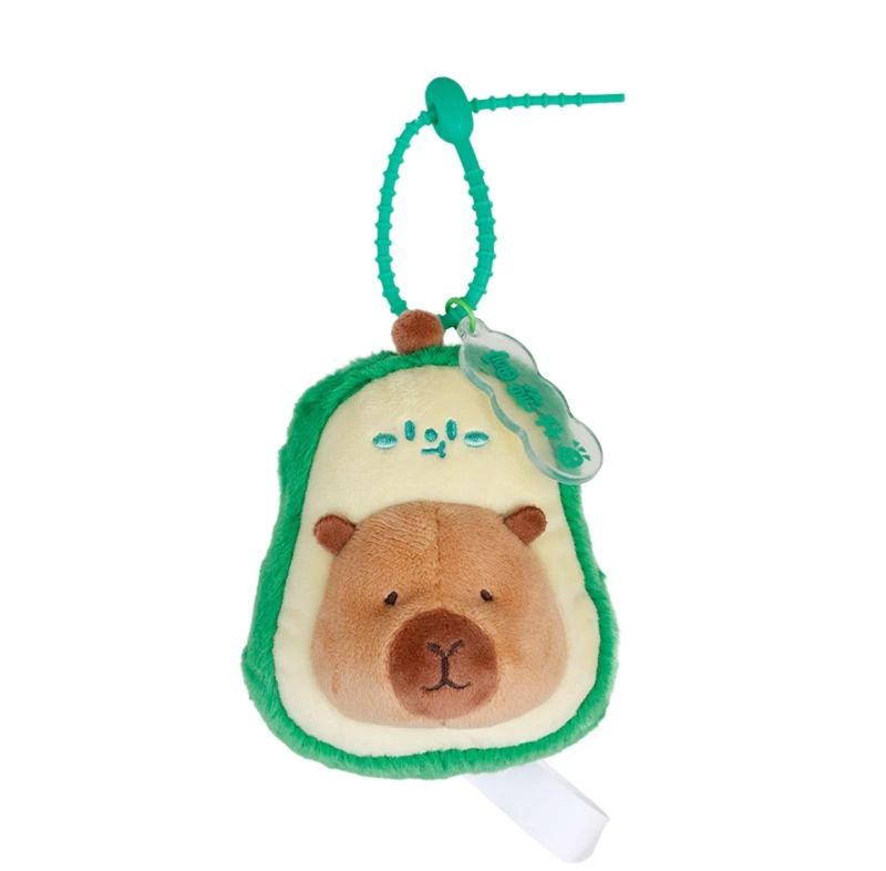 【新品】CAPYBARA卡皮巴拉 憨憨水豚挂件 牛油果