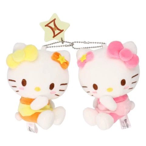【在途现货】Sanrio三丽鸥HelloKitty星座系列挂件 双子座/ HelloKitty Keychain Gemini By SANRIO
