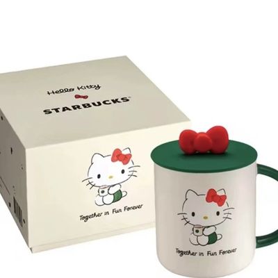 【新品上架】Starbucks星巴克韩国HelloKitty联名系列马克杯 带盖子 473ml