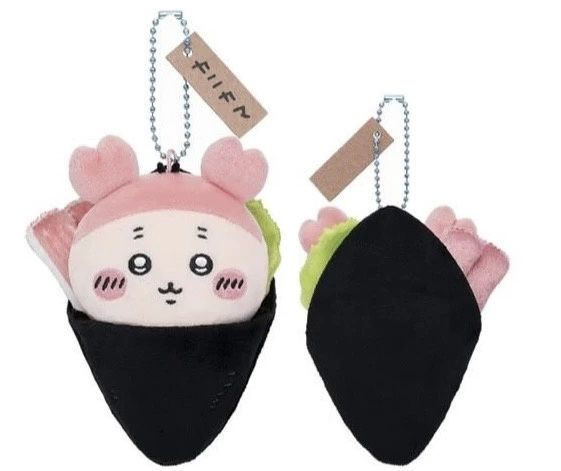 Chiikawa Furuhonya Sushi Series Crab Roll Plush Charm