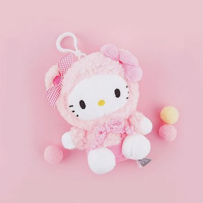 Sanrio三丽鸥HelloKitty系列挂件 蓬松帽衫