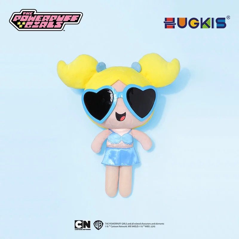 Powerpuff Girls x HUGKIS Bubbles Bikini Series 23cm Plush