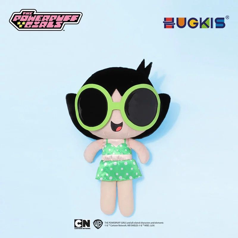 HUGKIS飞天小女警泳装系列公仔35cm 毛毛 / Buttercup Bikini Series 35cm Plush By POWER PUFF GIRLS x HUGKIS