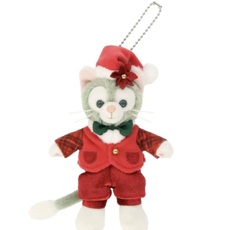 Gelatoni Standing Plush Keychain - Tokyo Disney 2024 Winter Christmas Series
