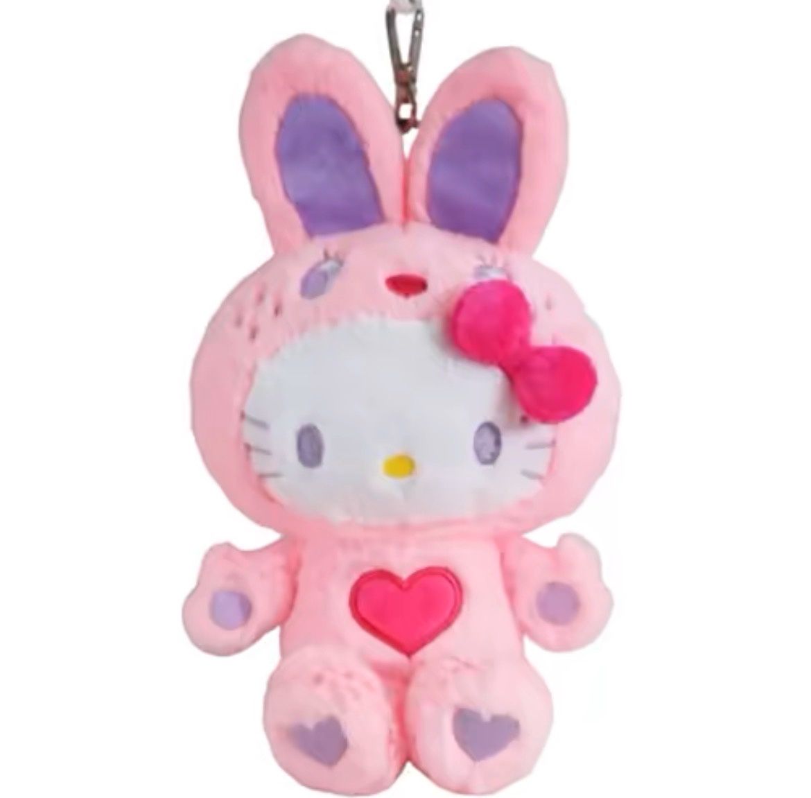 【新品】Sanrio三丽鸥HelloKitty彩色兔子系列挂件 浅粉色 / Hello Kitty Colorful Bunny Series Light Pink Charm By SANRIO