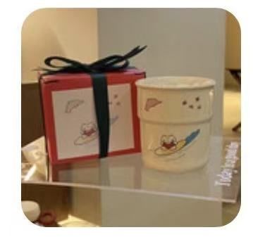 【新品上架】圣诞新年礼盒装卡通小狗杯 / Christmas Cartoon Puppy Cup with Gift Box, pattern: 冲浪款320ml / Surfing 320ml