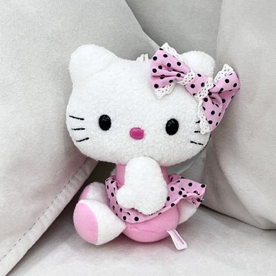 【新品】Sanrio三丽鸥常规系列挂件 HelloKitty 粉色波点裙