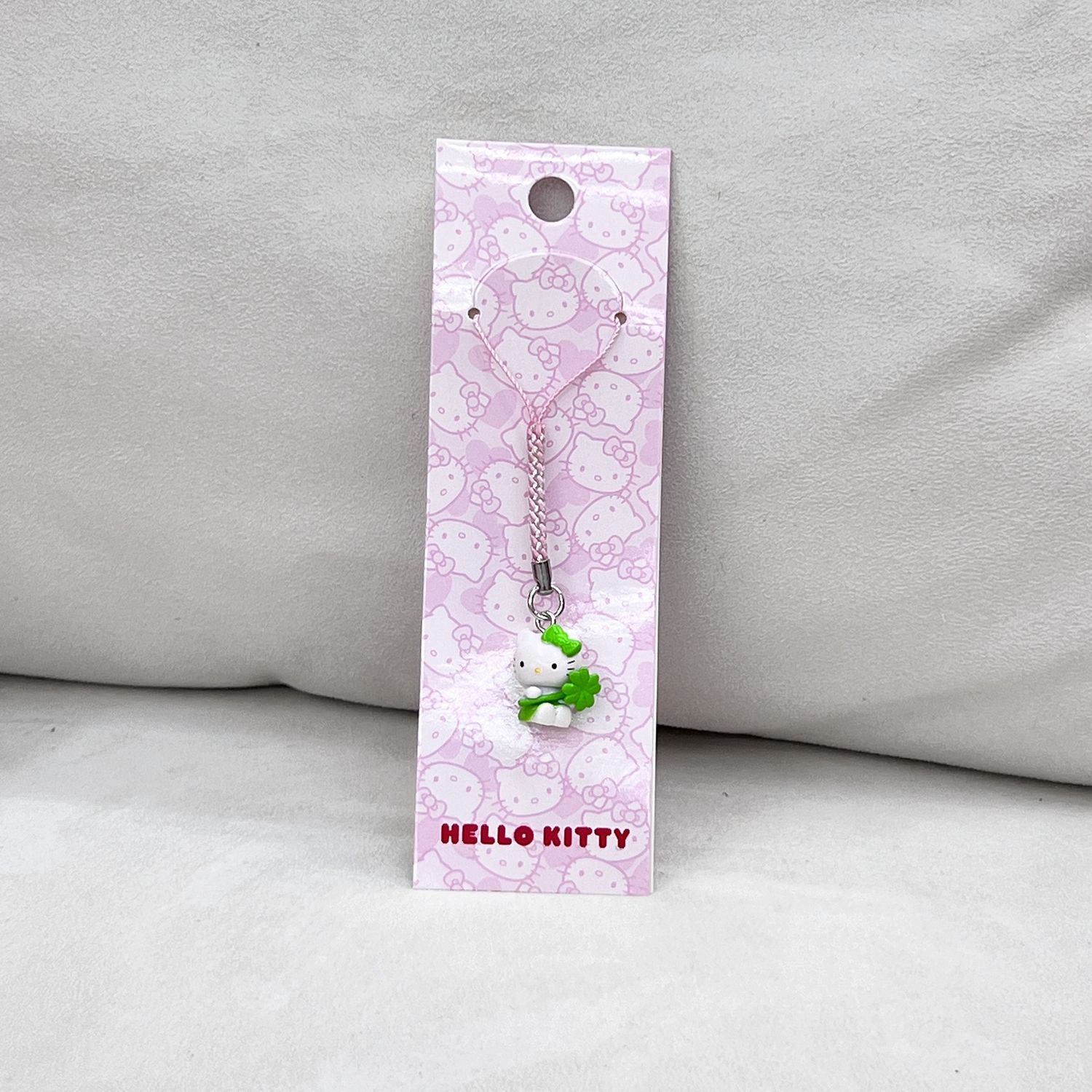 【新品】Sanrio三丽鸥50周年限定手机配件系列挂件 HelloKitty 四叶草