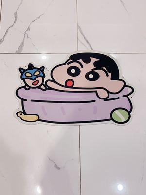卡通浴室卫生间吸水地垫 小新浴缸40*60cm