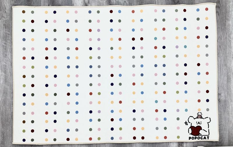 Pastel Polka Dot Living Room Rug, 80 x 120 cm, 3 Styles