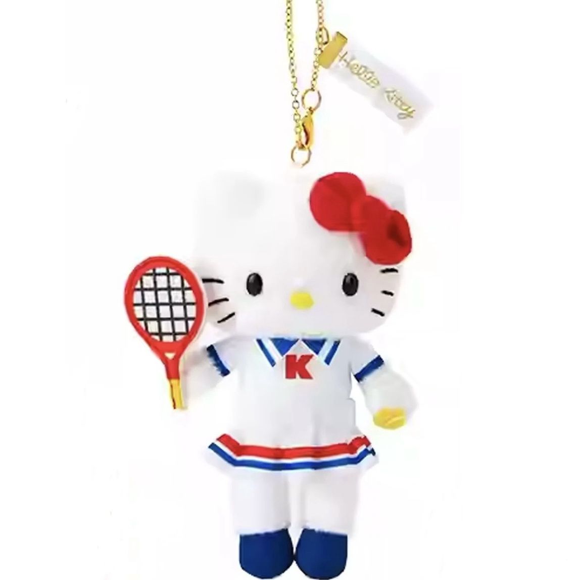 【24年12月中预订】Sanrio三丽鸥HelloKitty50周年长腿限定挂件 网球装