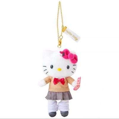 【24年12月中预订】Sanrio三丽鸥HelloKitty50周年长腿限定挂件 JK制服