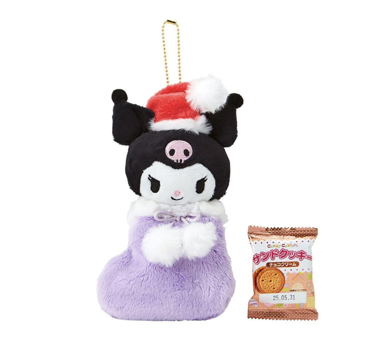【新品】Sanrio三丽鸥圣诞袜系列挂件 Kuromi
