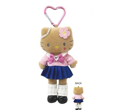 【2025年10月预定】Sanrio三丽鸥HelloKitty长腿系列挂件 黑皮校服 / Hello Kitty Long-leg Series Uniform Keychain By SANRIO