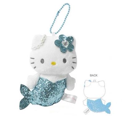 【新品上架】Sanrio三丽鸥HelloKitty系列挂件 亮片美人鱼蓝色