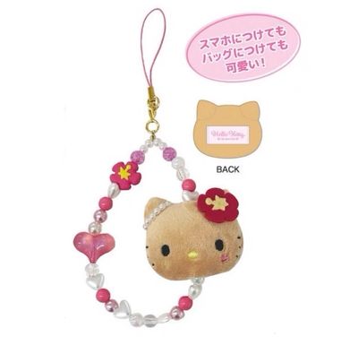 【新品上架】Sanrio三丽鸥HelloKitty手机系列挂件 大脸黑皮