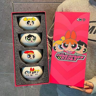【人气现货】飞天小女警陶瓷碗套装 / Power Puff Girls Ceramic Bowl Set