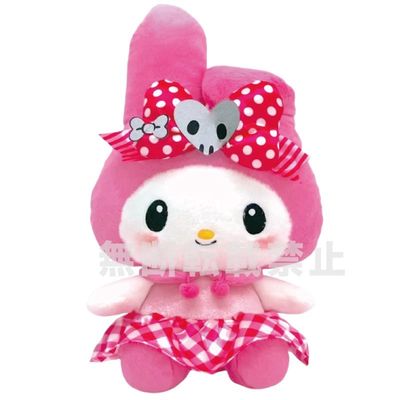 【新品上架】SANRIO 三丽鸥骷髅洛丽塔格裙公仔 美乐蒂Melody 中号