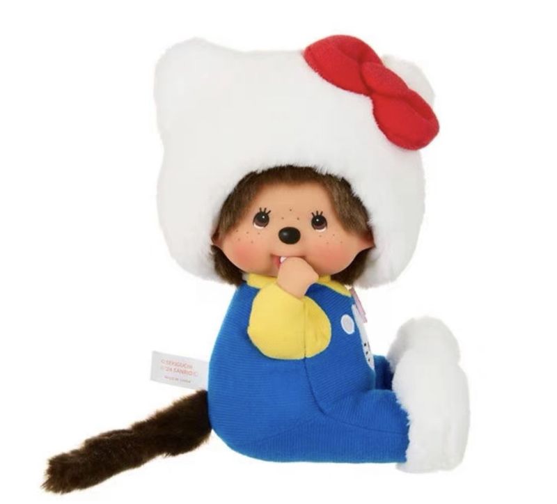 Hello Kitty x Monchhichi Plush Doll