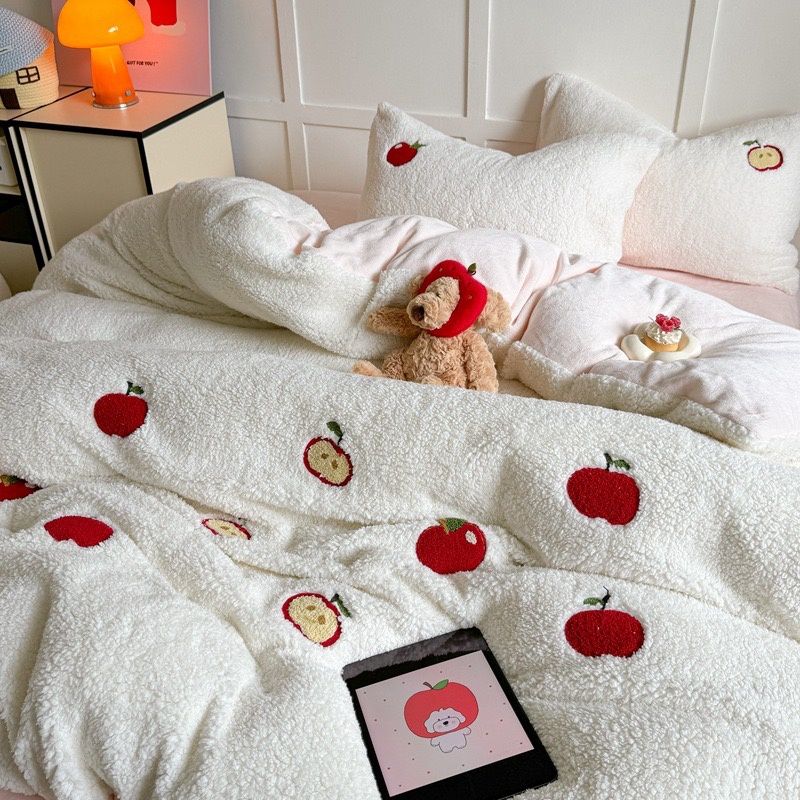【新品上架】羊羔绒A类绒四件套（适用于200*230被套）/ Class A Sherpa Fleece Bedding Set for 200x230cm Duvet