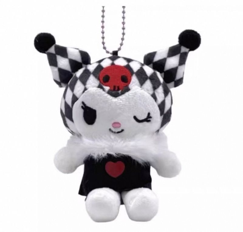Kuromi Classic 20th Anniversary Series Black and White Checkerboard Charm